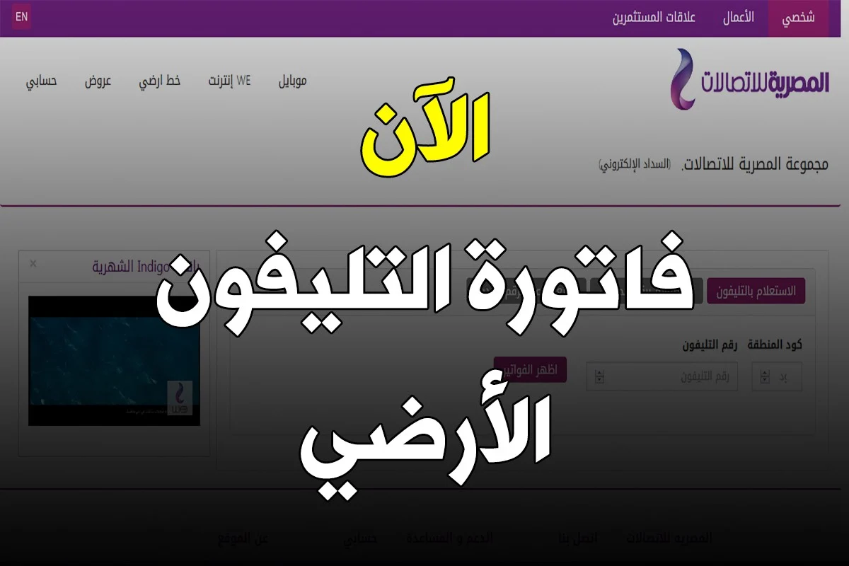 اكتشف الطريقة السهلة لدفع فاتورة التليفون الأرضي من المنزل: خطوات سريعة تضمن لك الراحة!